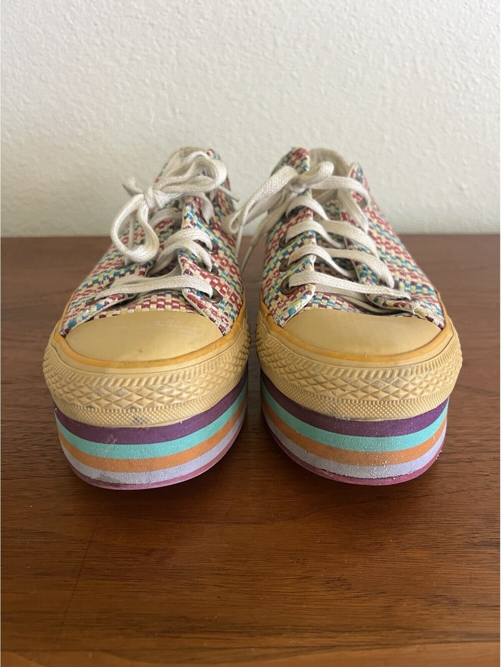 Converse Chuck Taylor All Star Lift OX Multi CoPlatform Sneakers Women Sz. 8 HTF - Picture 10 of 11